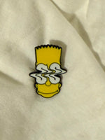 Load image into Gallery viewer, Bart Simpson Wavy Eyes Pin