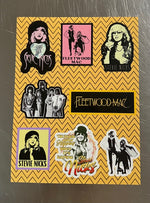 Load image into Gallery viewer, Fleetwood mac and Stevie Nicks Sticker Sheet