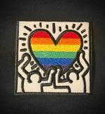 Load image into Gallery viewer, Keith Haring Rainbow Heart Patch