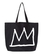 Load image into Gallery viewer, Basquiat Crown Jumbo Tote Bag