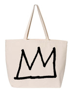 Load image into Gallery viewer, Basquiat Crown Jumbo Tote Bag