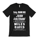 Load image into Gallery viewer, John Coltrane and Miles Davis Concert Poster T-Shirt