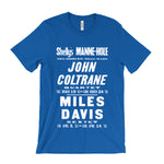 Load image into Gallery viewer, John Coltrane and Miles Davis Concert Poster T-Shirt