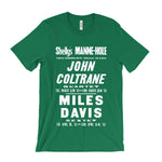 Load image into Gallery viewer, John Coltrane and Miles Davis Concert Poster T-Shirt