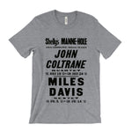 Load image into Gallery viewer, John Coltrane and Miles Davis Concert Poster T-Shirt