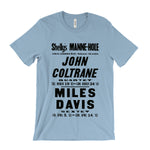 Load image into Gallery viewer, John Coltrane and Miles Davis Concert Poster T-Shirt