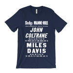Load image into Gallery viewer, John Coltrane and Miles Davis Concert Poster T-Shirt