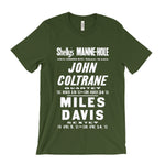 Load image into Gallery viewer, John Coltrane and Miles Davis Concert Poster T-Shirt