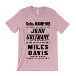 Load image into Gallery viewer, John Coltrane and Miles Davis Concert Poster T-Shirt