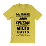 Load image into Gallery viewer, John Coltrane and Miles Davis Concert Poster T-Shirt