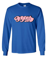 Load image into Gallery viewer, MF Doom Pink Bubble Long Sleeve Shirt
