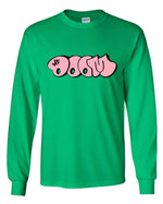 Load image into Gallery viewer, MF Doom Pink Bubble Long Sleeve Shirt