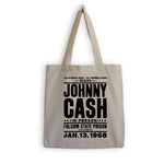 Load image into Gallery viewer, Johnny Cash Tote Bag