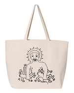 Load image into Gallery viewer, Keith Haring x Larry Levan Jumbo Tote Bag