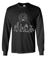 Load image into Gallery viewer, Keith Haring Larry Levan Birthday Party Flyer Long Sleeve Shirt