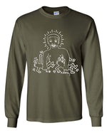 Load image into Gallery viewer, Keith Haring Larry Levan Birthday Party Flyer Long Sleeve Shirt