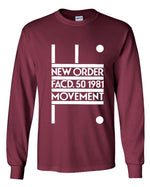 Load image into Gallery viewer, New Order FACD. 50 1981 Movement Long Sleeve Shirt
