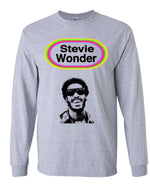 Load image into Gallery viewer, Stevie Wonder Looking Back Long Sleeve Shirt