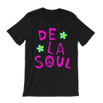 Load image into Gallery viewer, De La Soul Flower Pink Font T-Shirt