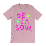 Load image into Gallery viewer, De La Soul Flower Pink Font T-Shirt