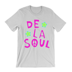 Load image into Gallery viewer, De La Soul Flower Pink Font T-Shirt