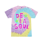 Load image into Gallery viewer, De La Soul Pink Peace Sign Tie Dye T-Shirt