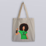 Load image into Gallery viewer, Erykah Badu Pimp The System Tote Bag