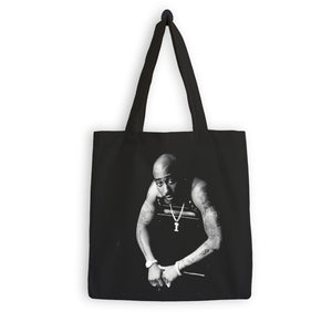 Tupac Black and White Tote Bag