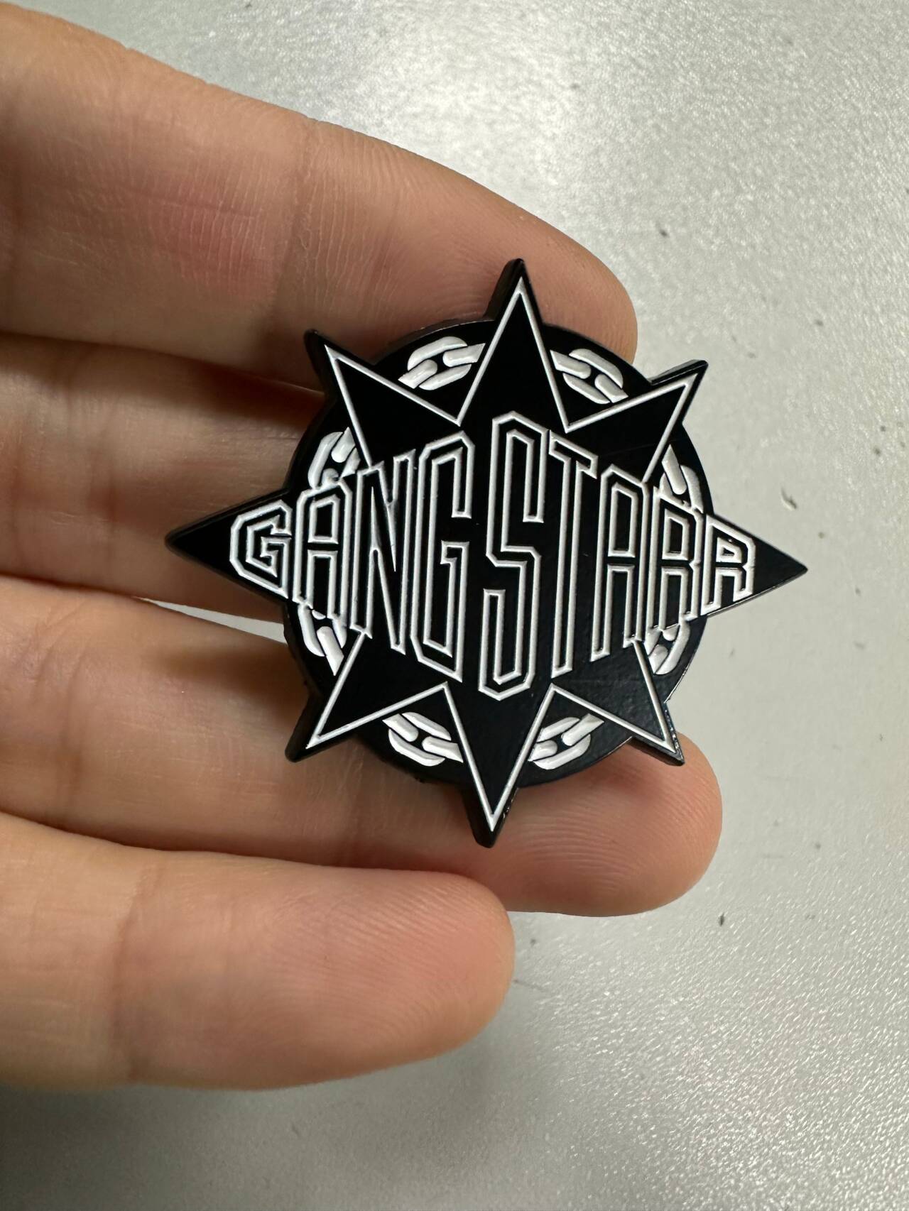 Gang Starr Logo Pin