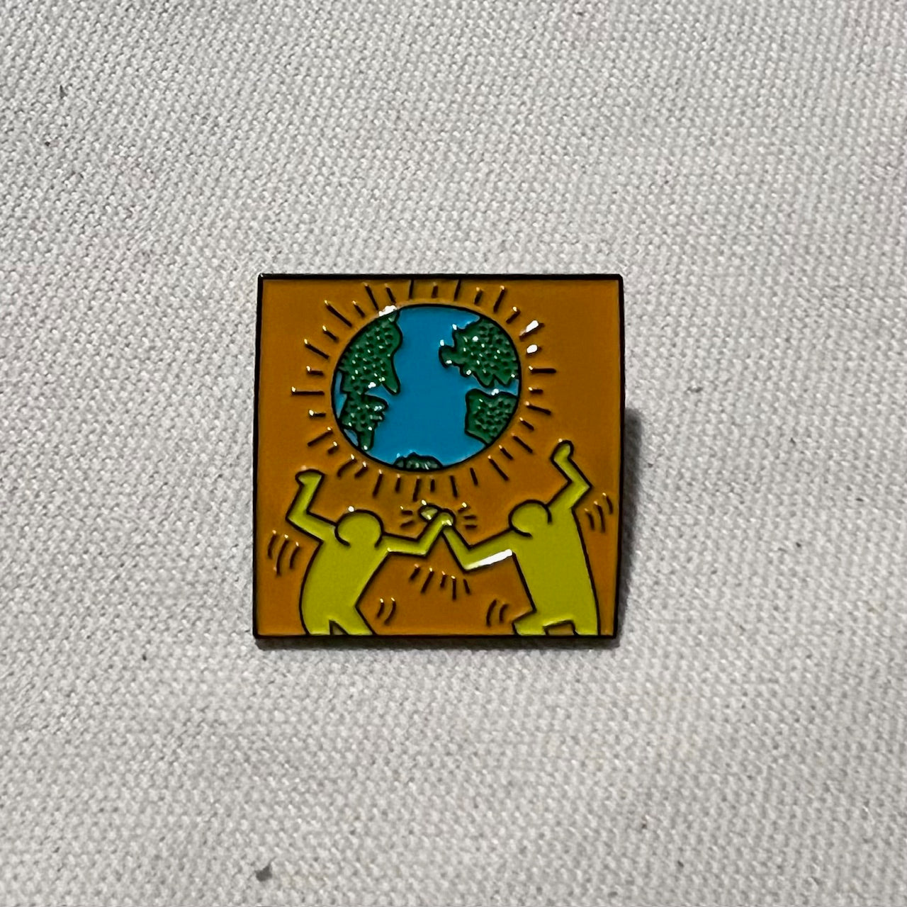 Keith Haring Earth Pin