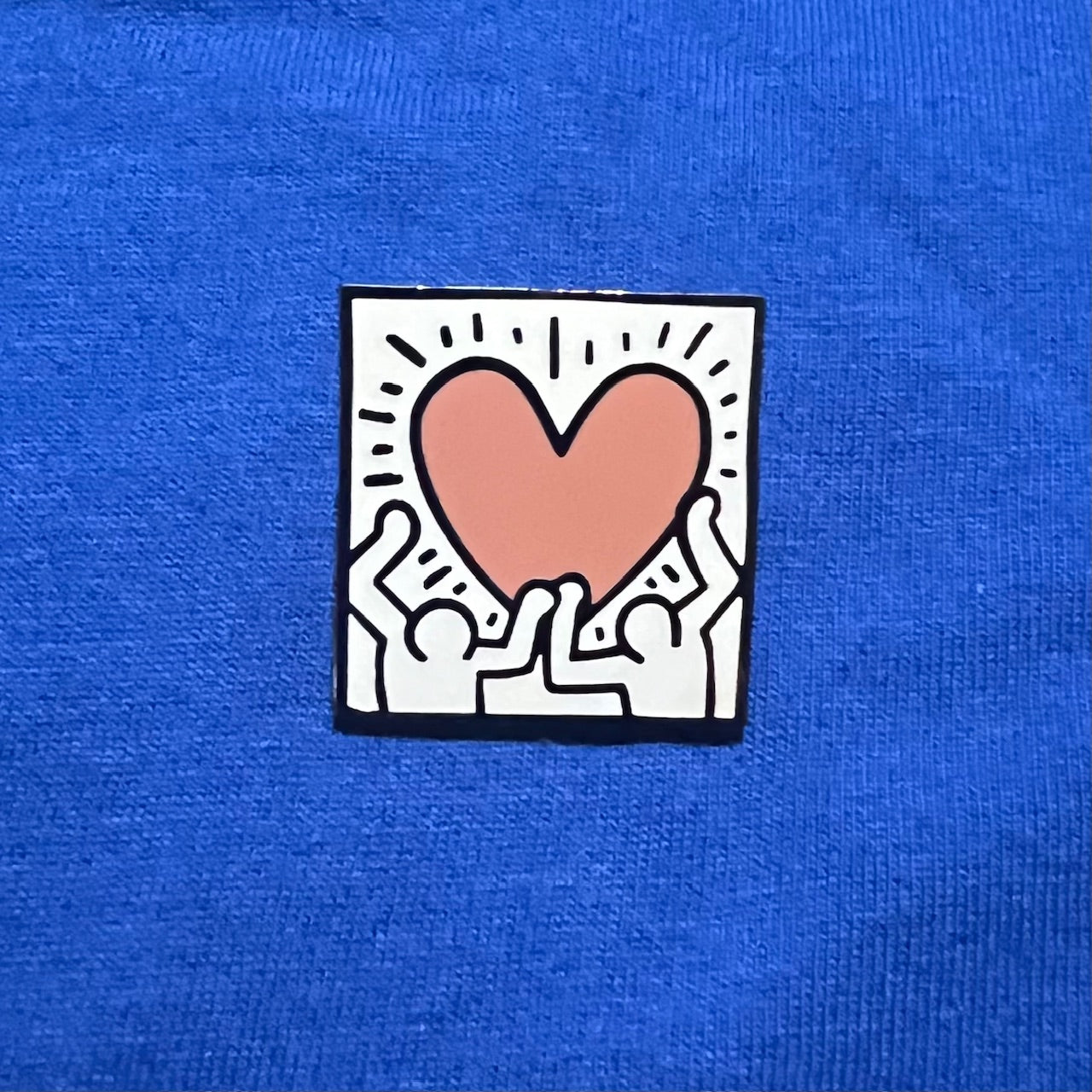 Keith Haring Heart Pin