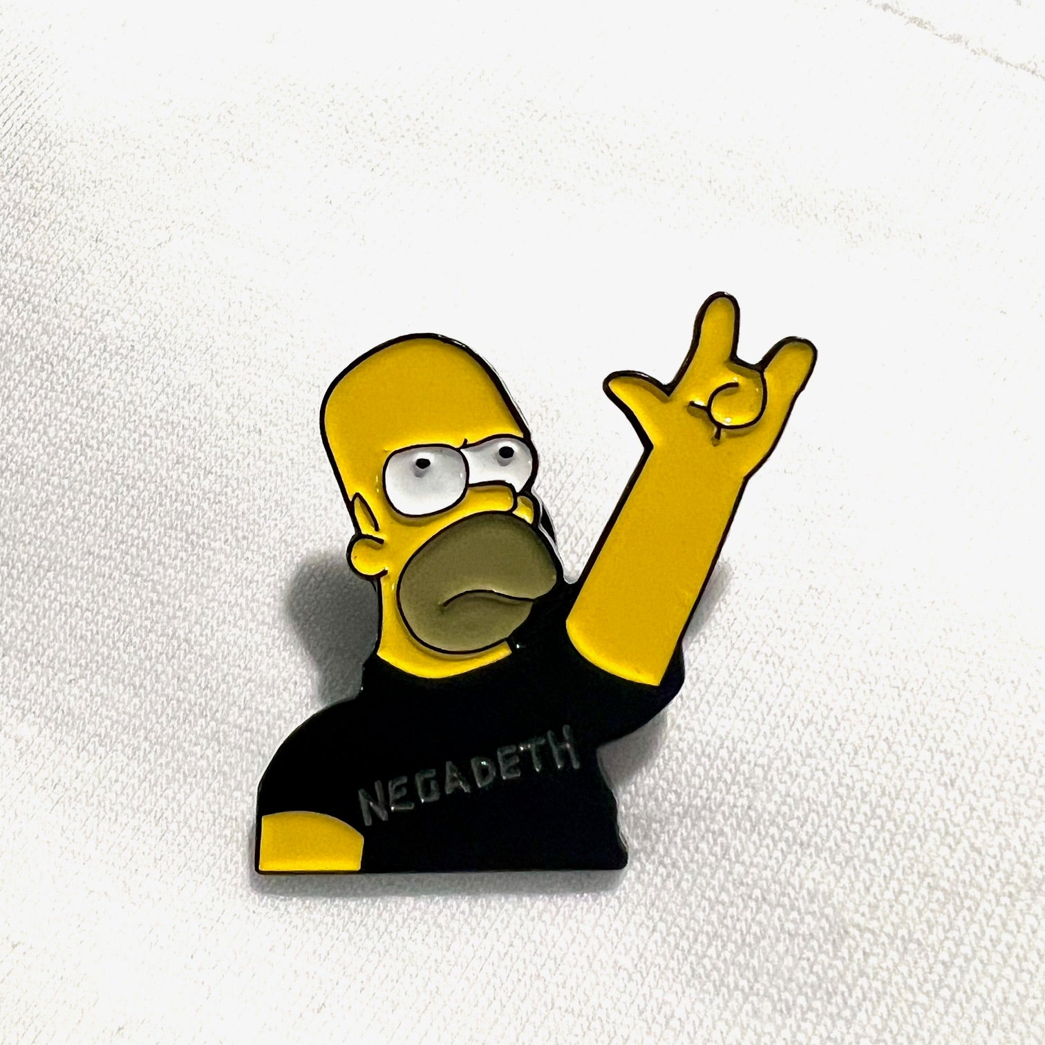 Megadeth (misspelled) x Homer Pin