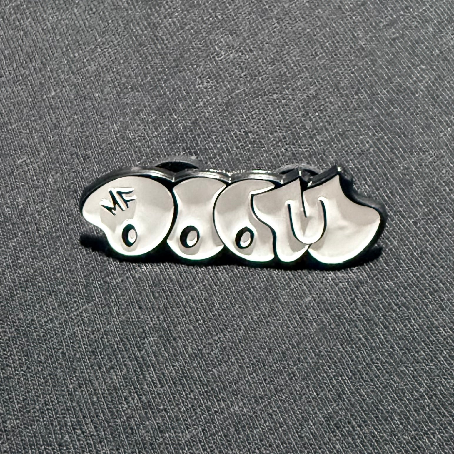 MF Doom White Bubble Pin