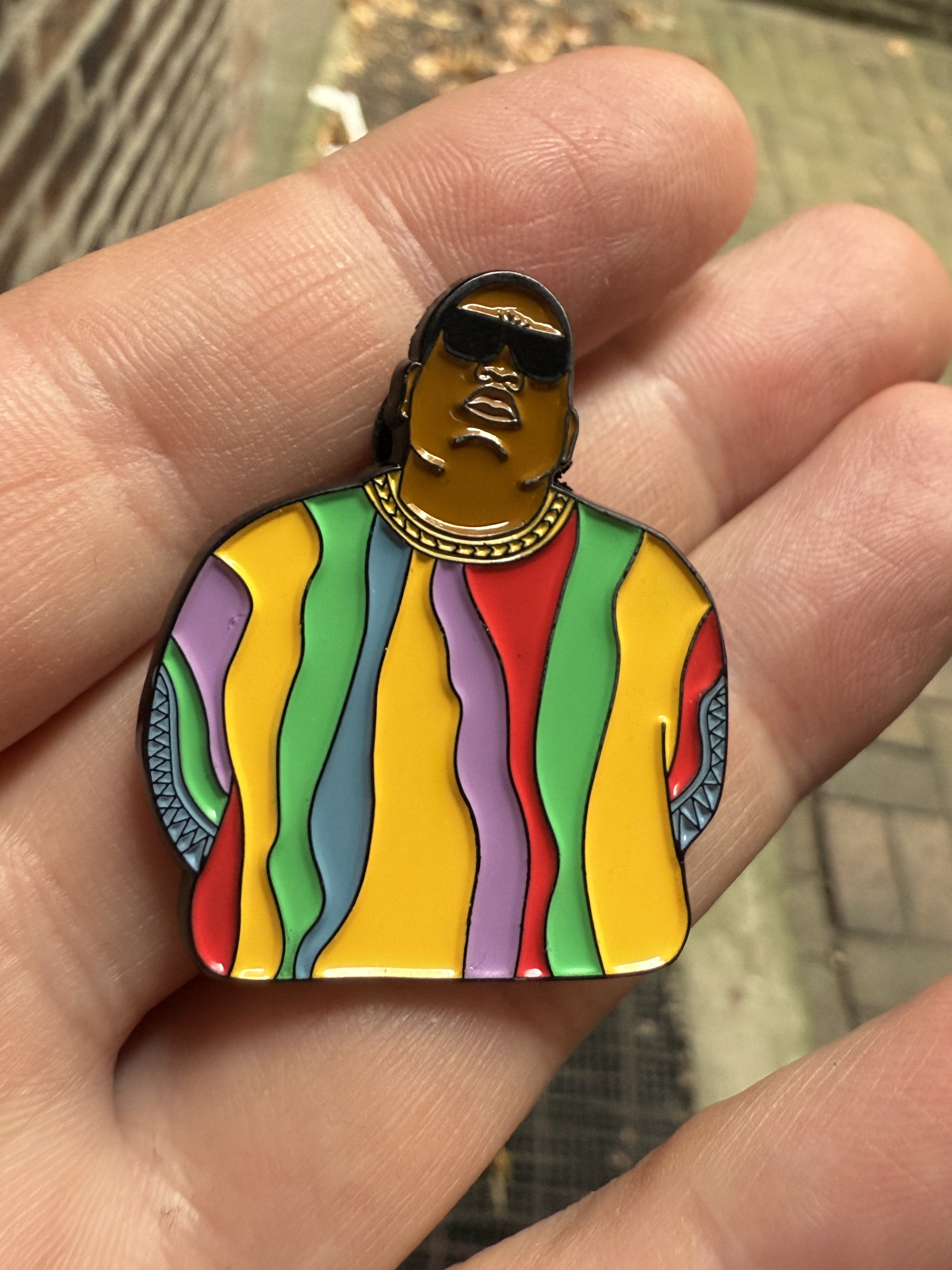 Notorious BIG - Biggie Coogi Sweater Pin