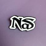 Load image into Gallery viewer, Nas Black and White Pin
