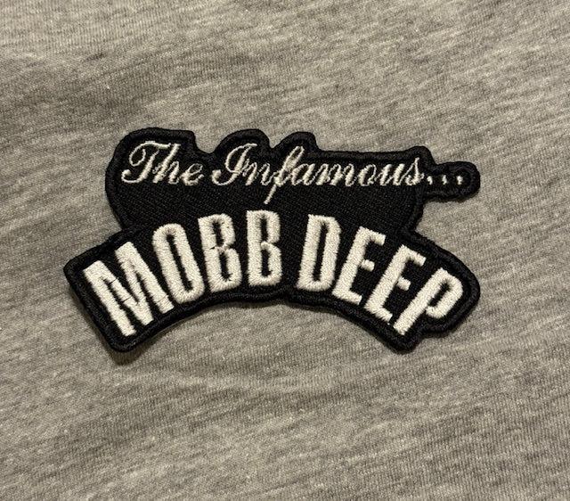 The Infamous Mobb Deep black and white Patch