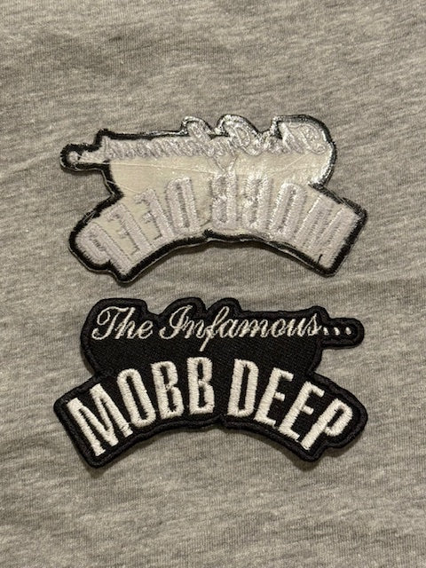 The Infamous Mobb Deep black and white Patch