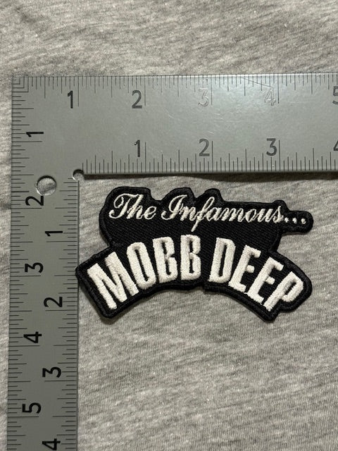 The Infamous Mobb Deep black and white Patch