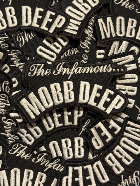 The Infamous Mobb Deep black and white Patch