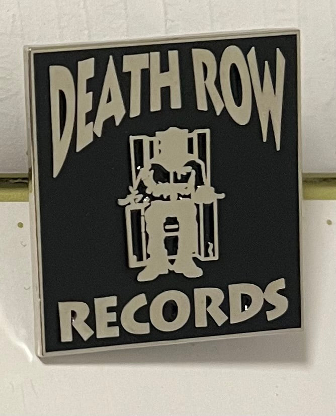 Death Row Records Silver and Black Pin