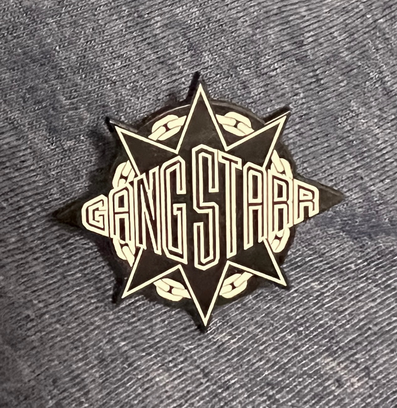 Gang Starr Logo Pin