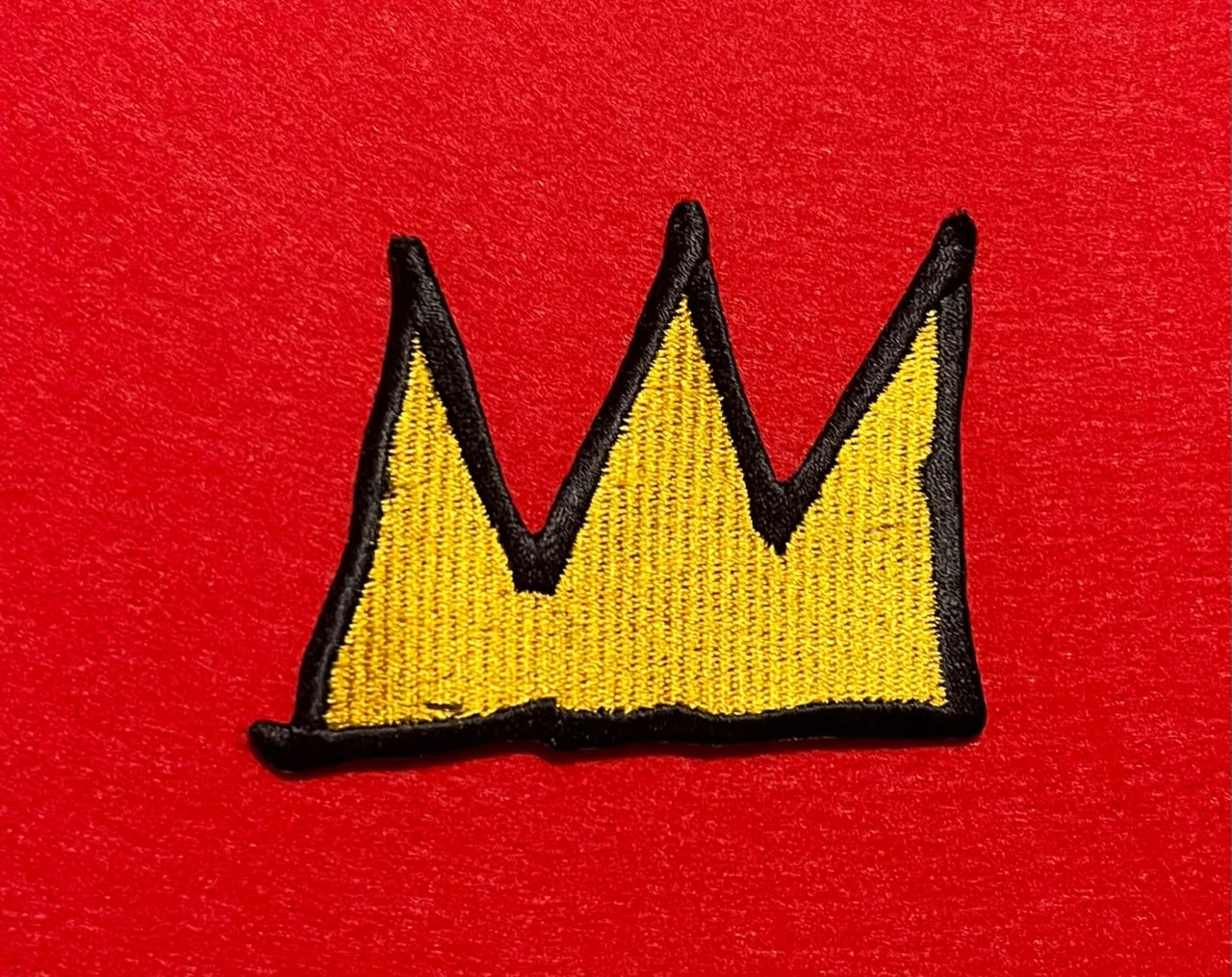 Jean-Michel Basquiat Gold Crown Patch