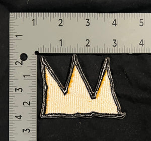 Jean-Michel Basquiat Gold Crown Patch