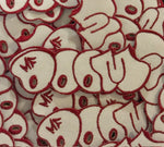 Load image into Gallery viewer, MF Doom Maroon/Red and White Patch
