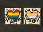 Load image into Gallery viewer, Keith Haring Rainbow Heart Patch
