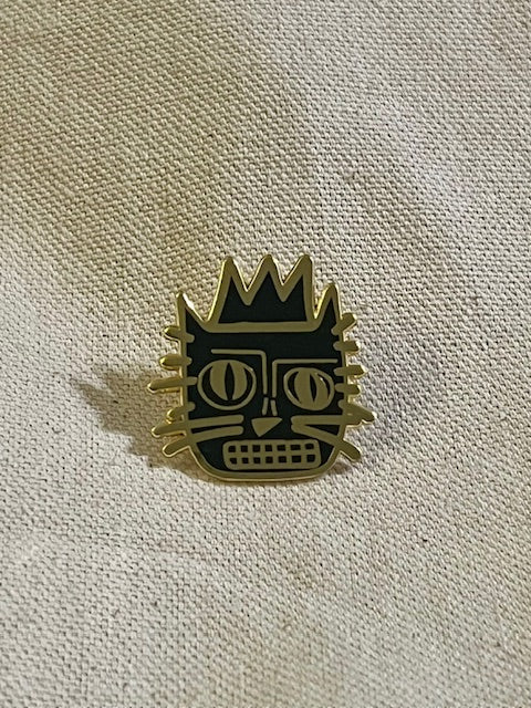 Jean-Michel Basquiat Cat Pin