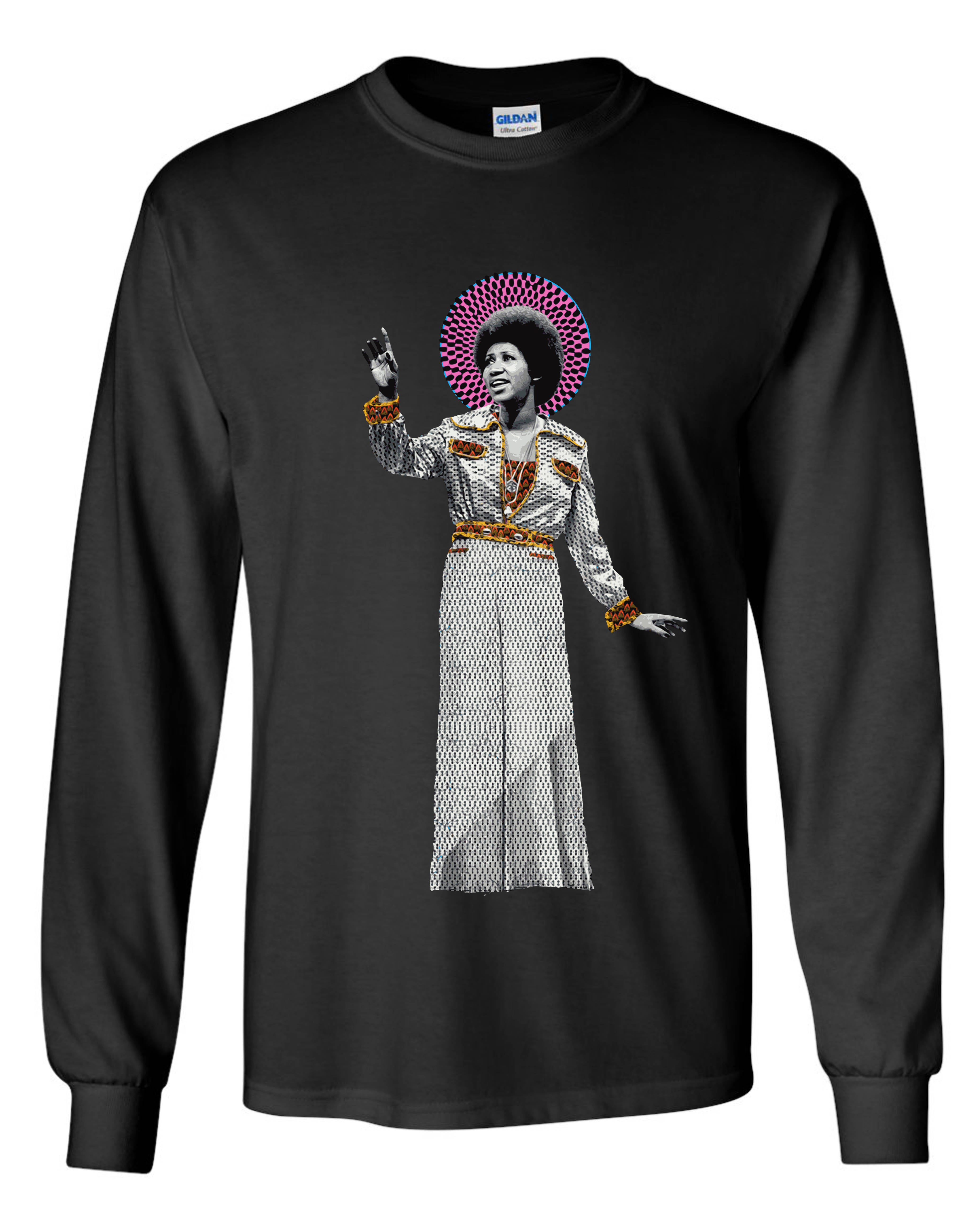 Aretha Franklin Point Long Sleeve Shirt