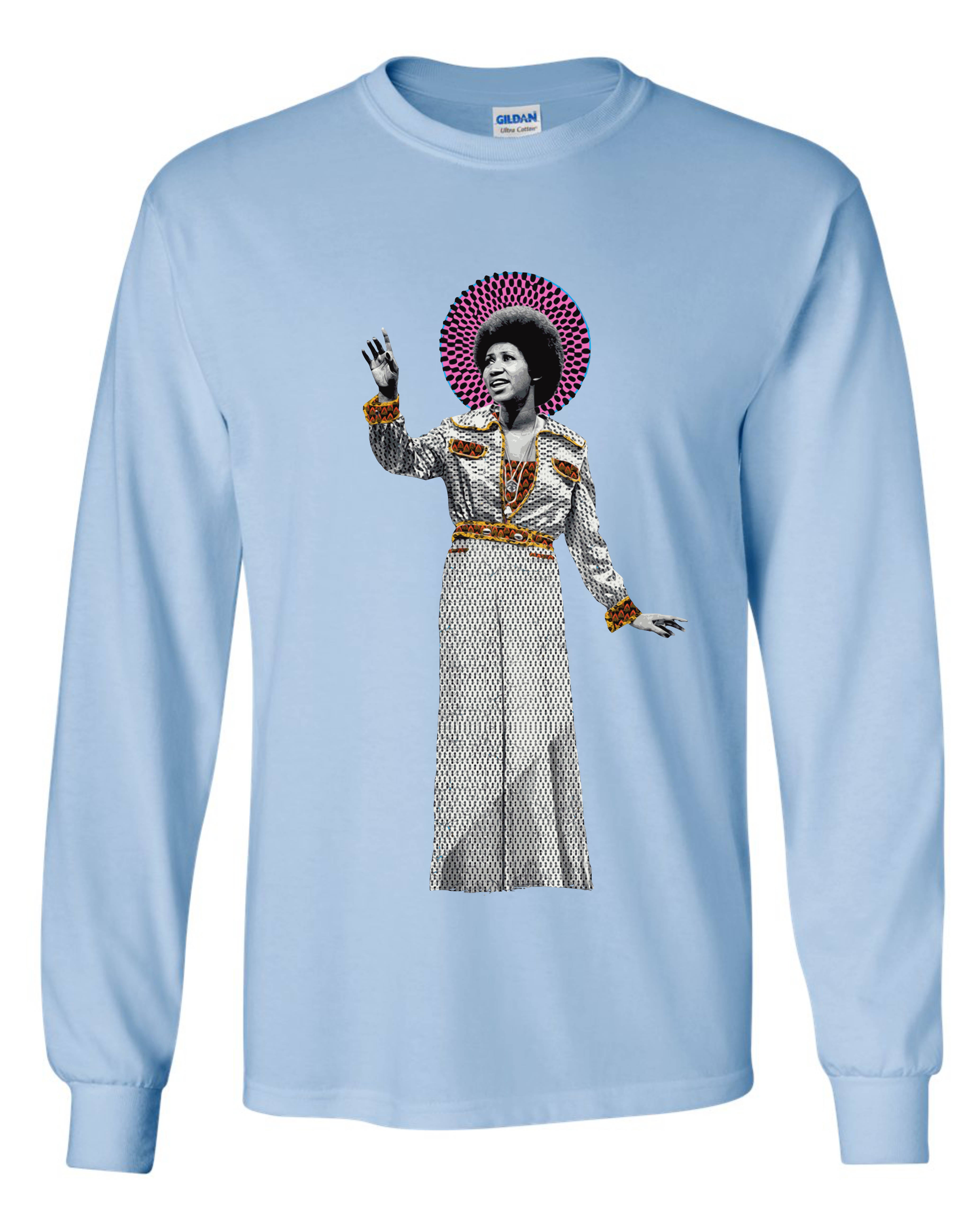 Aretha Franklin Point Long Sleeve Shirt