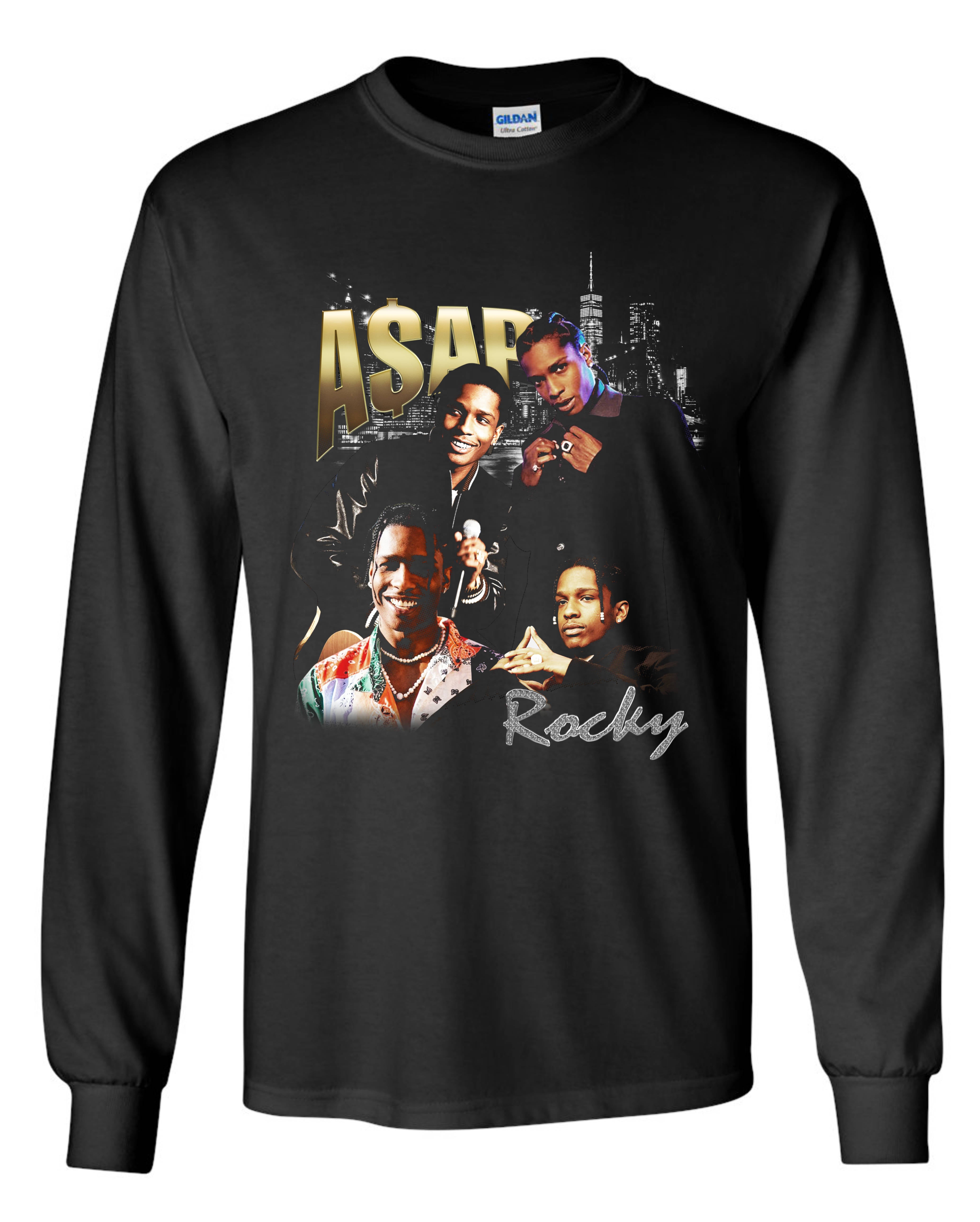 Asap Rocky (Gold and Silver Design) Long Sleeve Shirt