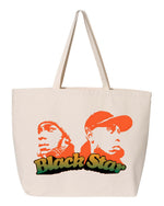 Load image into Gallery viewer, Black Star Tote Bag

